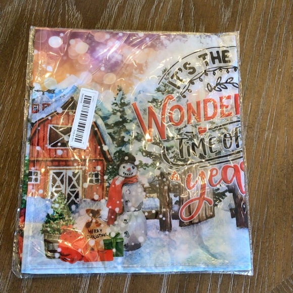 1pc Country Christmas Holiday Snowman Vintage Red Truck Mailbox Cover-Straps - Picture 11 of 11